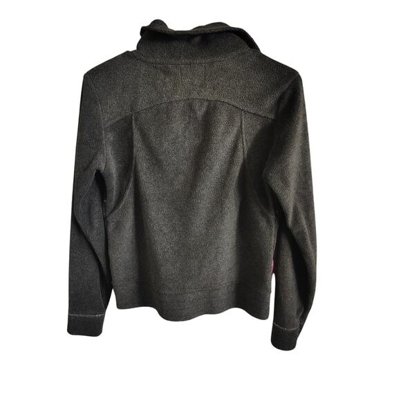 Lily Pulitzer Fleece Full Zip Sweater Gray Womens Size 2 - Picture 3 of 5